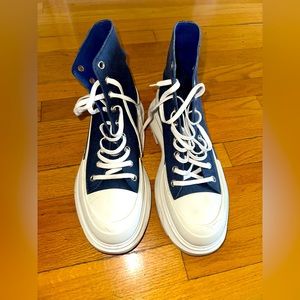 Alexander McQeen Tread Slice Lace Boot